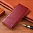 Leather Case Stands Flip Cover Holder H07P for Vivo iQOO 9 5G