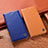 Leather Case Stands Flip Cover Holder H07P for Vivo Y35 5G