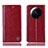 Leather Case Stands Flip Cover Holder H07P for Xiaomi Mi 12 Ultra 5G Red