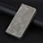 Leather Case Stands Flip Cover Holder H07X for Google Pixel 6 5G Gray