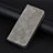 Leather Case Stands Flip Cover Holder H07X for Google Pixel 6 Pro 5G Gray