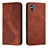 Leather Case Stands Flip Cover Holder H07X for Motorola Moto E32 India