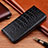 Leather Case Stands Flip Cover Holder H08P for Asus Zenfone 8 ZS590KS Black
