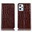 Leather Case Stands Flip Cover Holder H08P for OnePlus Nord CE 2 Lite 5G Brown