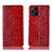 Leather Case Stands Flip Cover Holder H08P for Oppo Find X3 Pro 5G Red