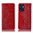 Leather Case Stands Flip Cover Holder H08P for Oppo Reno7 SE 5G Red