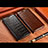 Leather Case Stands Flip Cover Holder H08P for Samsung Galaxy S21 FE 5G