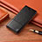 Leather Case Stands Flip Cover Holder H08P for Vivo iQOO 9 Pro 5G Black