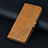 Leather Case Stands Flip Cover Holder H08X for Google Pixel 6a 5G Light Brown