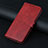 Leather Case Stands Flip Cover Holder H08X for Google Pixel 6a 5G Red