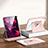 Leather Case Stands Flip Cover Holder H09 for Apple iPad 10.9 (2022) Rose Gold