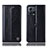 Leather Case Stands Flip Cover Holder H09P for Motorola Moto Edge S30 Pro 5G Black