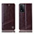 Leather Case Stands Flip Cover Holder H09P for Oppo A93s 5G