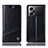 Leather Case Stands Flip Cover Holder H09P for Oppo K10 Pro 5G Black