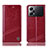 Leather Case Stands Flip Cover Holder H09P for Oppo K10 Pro 5G Red