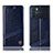 Leather Case Stands Flip Cover Holder H09P for Oppo K9 Pro 5G Blue