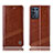 Leather Case Stands Flip Cover Holder H09P for Realme 9 SE 5G Light Brown