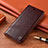 Leather Case Stands Flip Cover Holder H09P for Samsung Galaxy S21 FE 5G