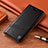 Leather Case Stands Flip Cover Holder H09P for Samsung Galaxy S21 Plus 5G Black