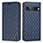 Leather Case Stands Flip Cover Holder H09X for Google Pixel 7 Pro 5G Blue