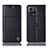 Leather Case Stands Flip Cover Holder H10P for Motorola Moto Edge S30 Pro 5G Black