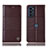 Leather Case Stands Flip Cover Holder H10P for Motorola Moto G71s 5G