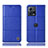 Leather Case Stands Flip Cover Holder H10P for Motorola Moto S30 Pro 5G Blue