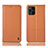 Leather Case Stands Flip Cover Holder H10P for Oppo Find X3 Pro 5G Orange