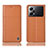 Leather Case Stands Flip Cover Holder H10P for Oppo K10 Pro 5G Orange