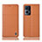 Leather Case Stands Flip Cover Holder H10P for Oppo Reno7 Pro 5G Orange