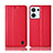 Leather Case Stands Flip Cover Holder H10P for Oppo Reno9 Pro 5G Red