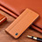 Leather Case Stands Flip Cover Holder H10P for Realme 8 5G Orange