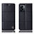 Leather Case Stands Flip Cover Holder H10P for Realme V23 5G Black