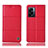 Leather Case Stands Flip Cover Holder H10P for Realme V23 5G Red