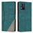 Leather Case Stands Flip Cover Holder H10X for Motorola Moto E13 Green