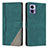 Leather Case Stands Flip Cover Holder H10X for Motorola Moto Edge 30 Lite 5G Green