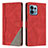 Leather Case Stands Flip Cover Holder H10X for Motorola Moto Edge 40 Pro 5G Red