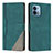 Leather Case Stands Flip Cover Holder H10X for Motorola Moto G Stylus (2023) 4G Green