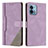 Leather Case Stands Flip Cover Holder H10X for Motorola Moto G Stylus (2023) 4G Purple