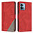 Leather Case Stands Flip Cover Holder H10X for Motorola Moto G Stylus (2023) 4G Red