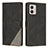 Leather Case Stands Flip Cover Holder H10X for Motorola Moto G53 5G