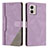 Leather Case Stands Flip Cover Holder H10X for Motorola Moto G53 5G