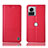 Leather Case Stands Flip Cover Holder H11P for Motorola Moto Edge X30 Pro 5G Red