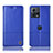 Leather Case Stands Flip Cover Holder H11P for Motorola Moto S30 Pro 5G Blue