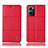 Leather Case Stands Flip Cover Holder H11P for OnePlus Nord CE 2 5G Red