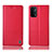 Leather Case Stands Flip Cover Holder H11P for OnePlus Nord N200 5G Red