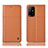 Leather Case Stands Flip Cover Holder H11P for Oppo A94 5G Orange