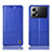 Leather Case Stands Flip Cover Holder H11P for Oppo K10 Pro 5G Blue