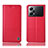 Leather Case Stands Flip Cover Holder H11P for Oppo K10 Pro 5G Red