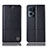 Leather Case Stands Flip Cover Holder H11P for Oppo Reno7 Pro 5G Black